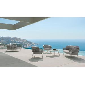 Curved Outdoor Rope Lounge Chair | Talenti Moon | Italianfurniture.com