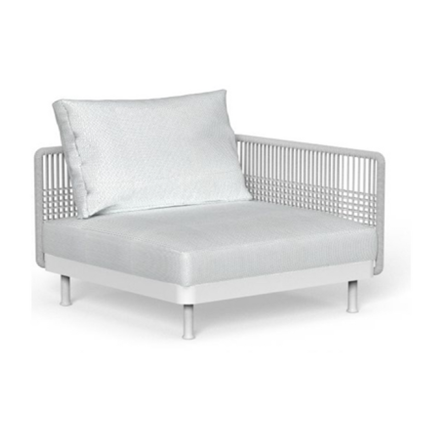 Silver Padded Outdoor Modular Sofa | Talenti Slam
