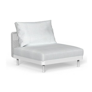Silver Padded Outdoor Modular Sofa | Talenti Slam