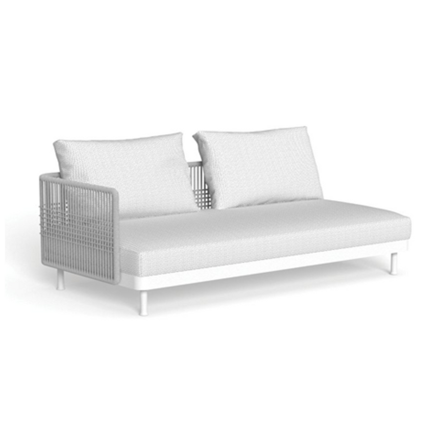 Silver Padded Outdoor Modular Sofa | Talenti Slam