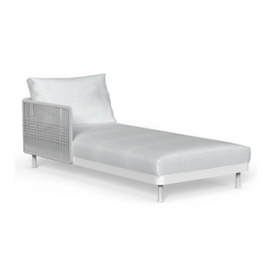 Silver Padded Outdoor Modular Sofa | Talenti Slam