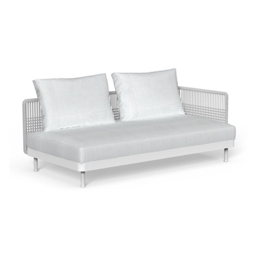 Silver Padded Outdoor Modular Sofa | Talenti Slam