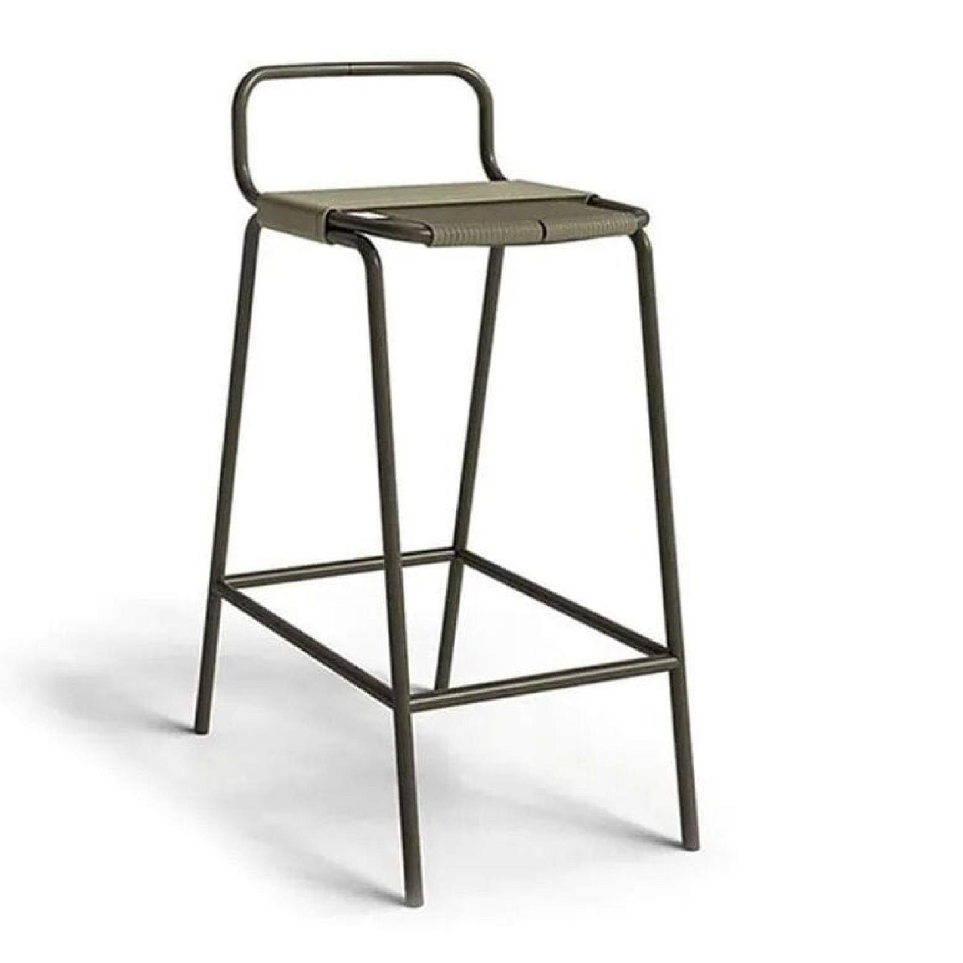 Rope High Outdoor Stool | Unopiu Coco | Italianfurniture.com