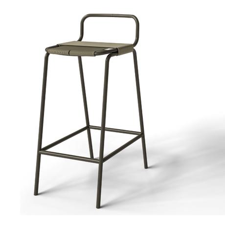 Rope High Outdoor Stool | Unopiu Coco | Italianfurniture.com