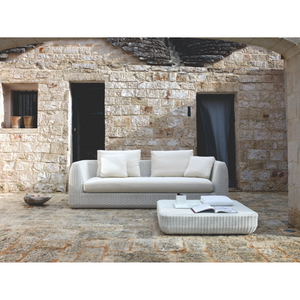 Woven Outdoor 3-Seater Sofa | Unopiu Agorà | Italianfurniture.com