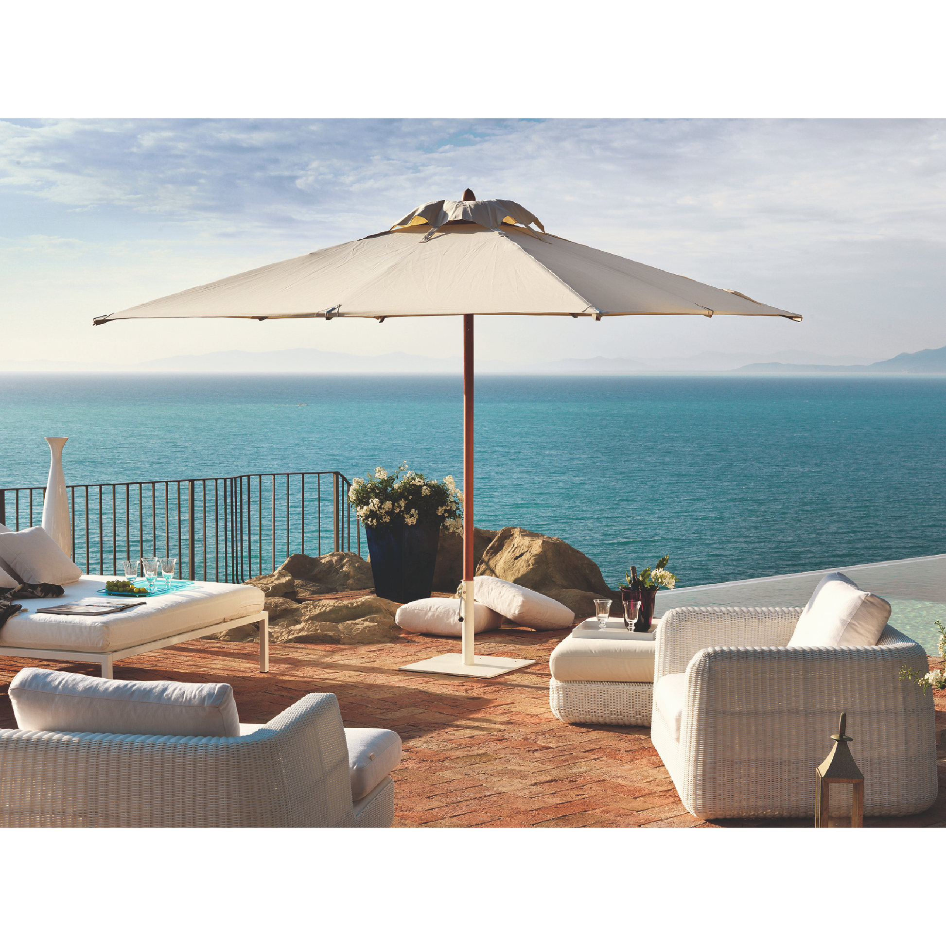 Woven Outdoor 3-Seater Sofa | Unopiu Agorà | Italianfurniture.com