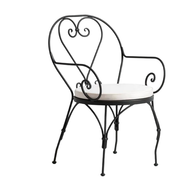 Iron Outdoor Dining Armchair | Unopiu Aurora | Italianfurniture.com