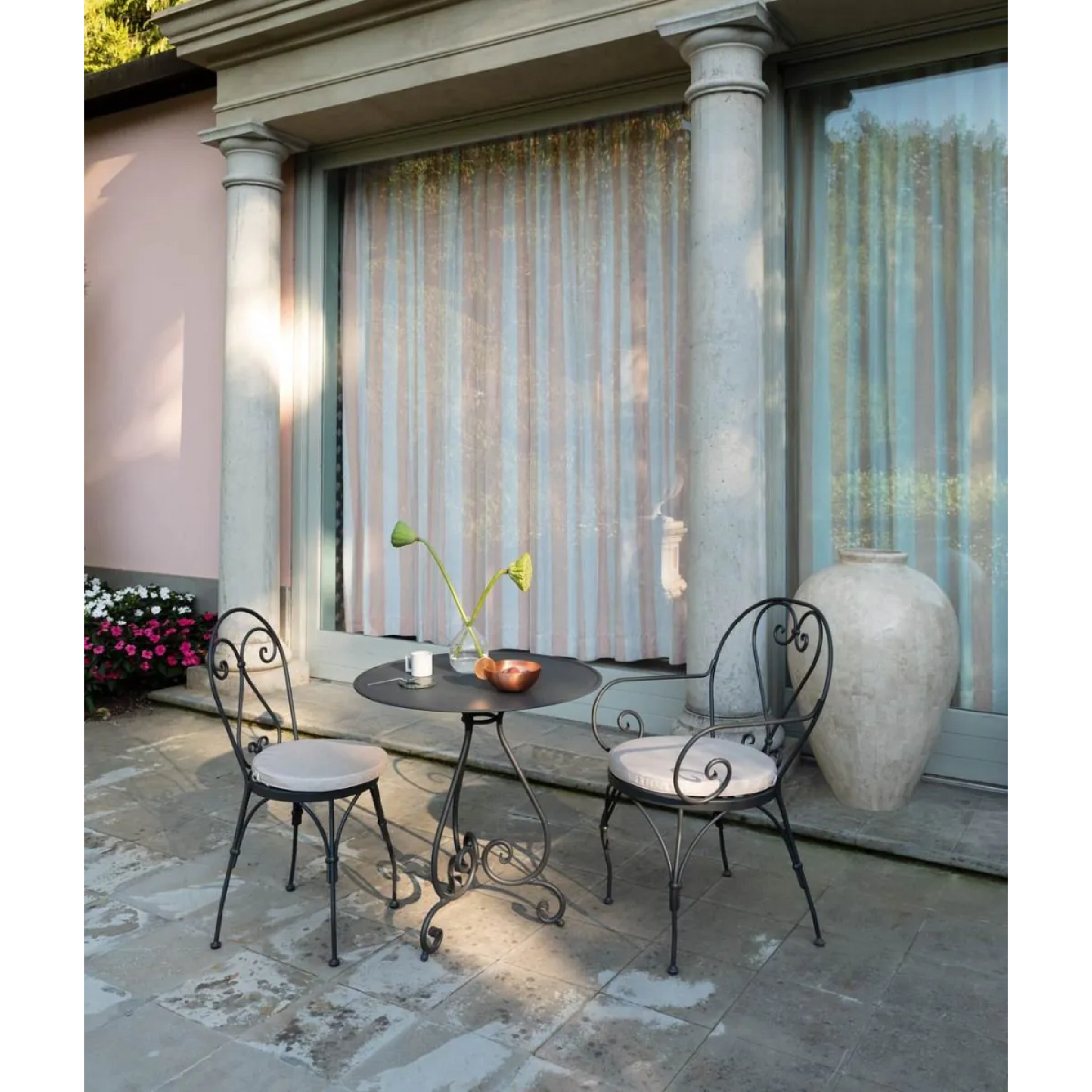 Iron Outdoor Dining Chair | Unopiu Aurora  | Italianfurniture.com