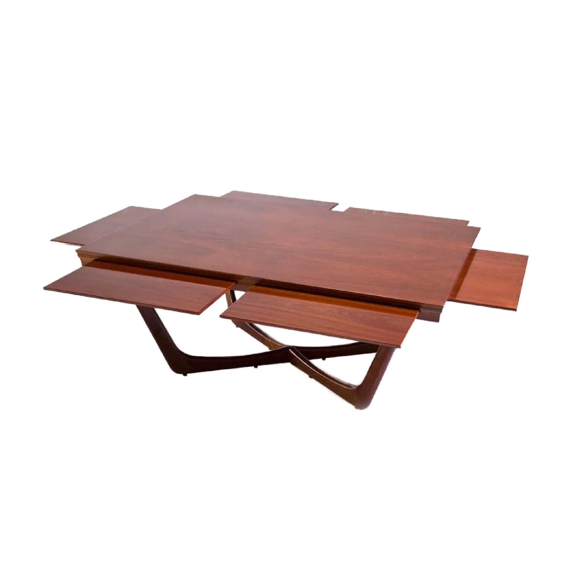 Polished Mahogany Extendable Outdoor Coffee Table | Unopiu C'est la vie | Italianfurniture.com