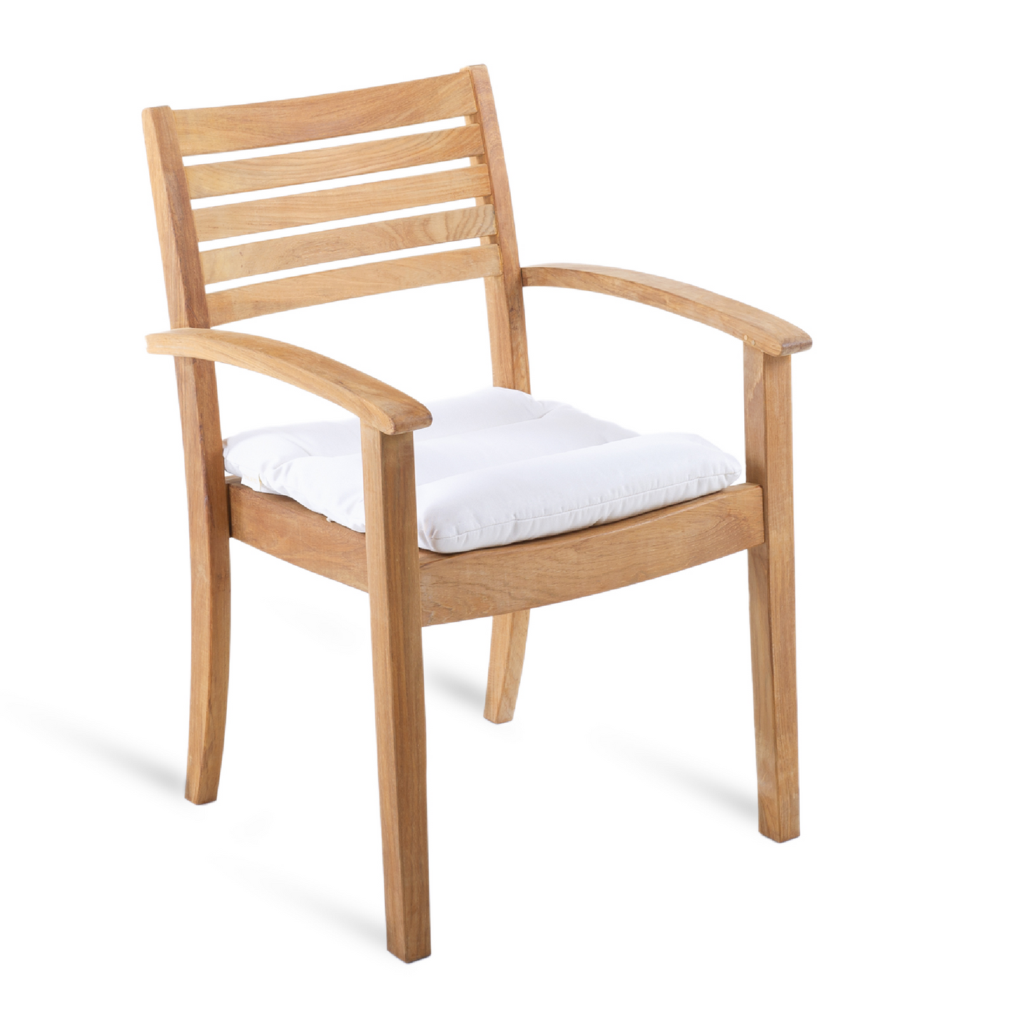 Teak Stackable Outdoor Dining Armchair | Unopiu Chelsea | Italianfurniture.com