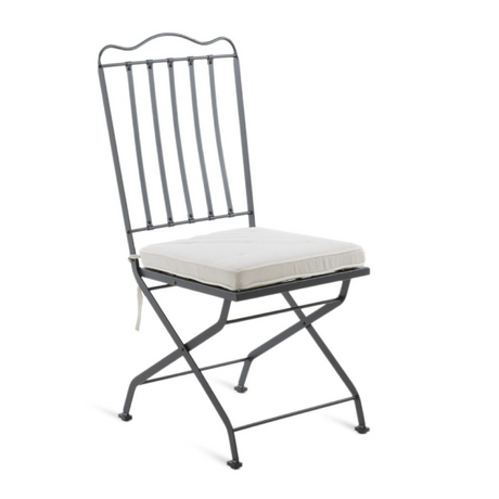 Iron Folding Outdoor Chair | Unopiu Toscana | Italianfurniture.com