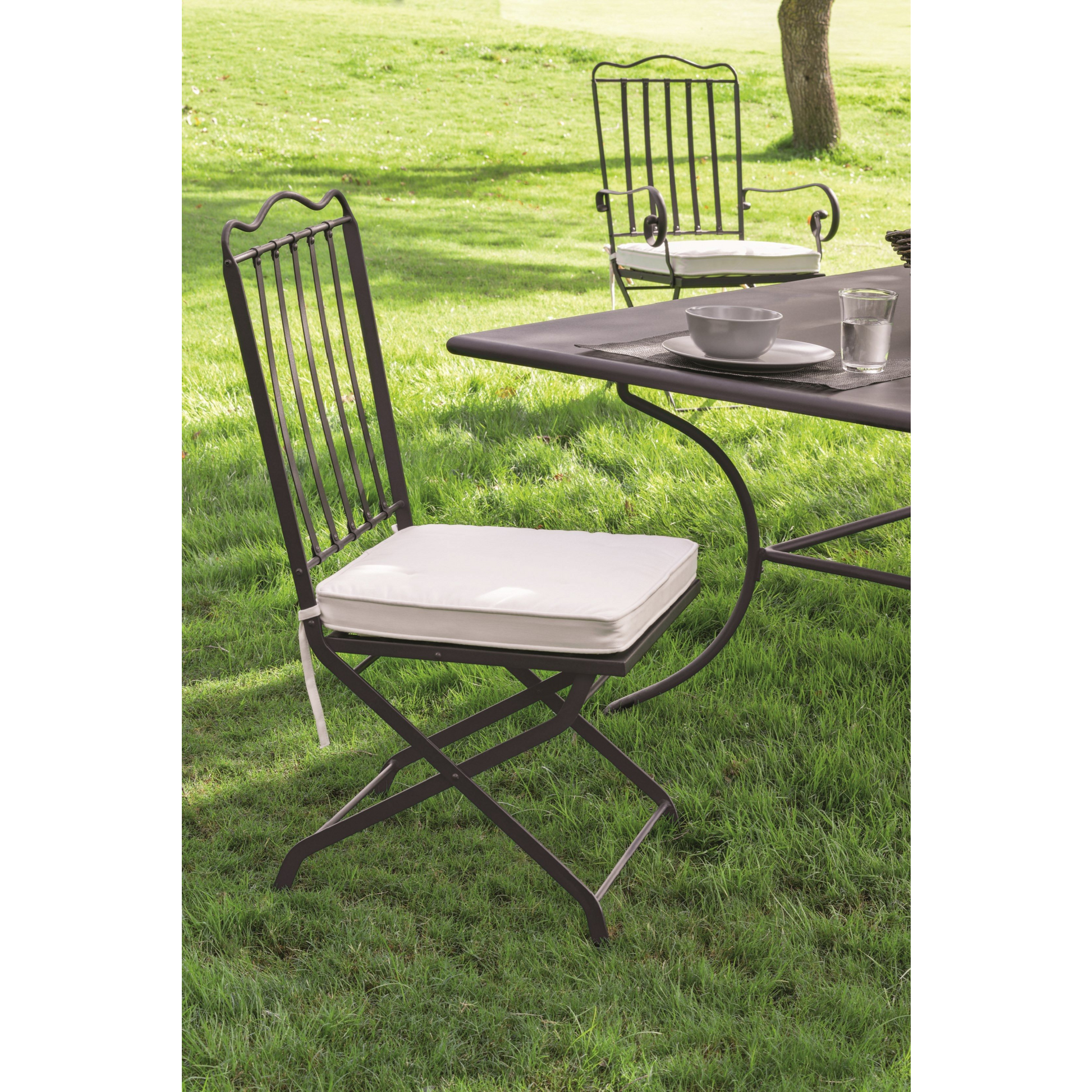 Iron Folding Outdoor Chair | Unopiu Toscana | Italianfurniture.com