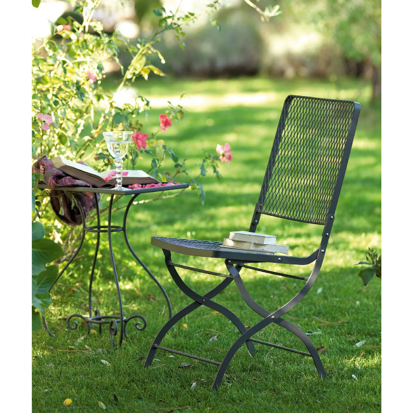 Iron Outdoor Folding Chair | Unopiu Aurora | Italianfurniture.com