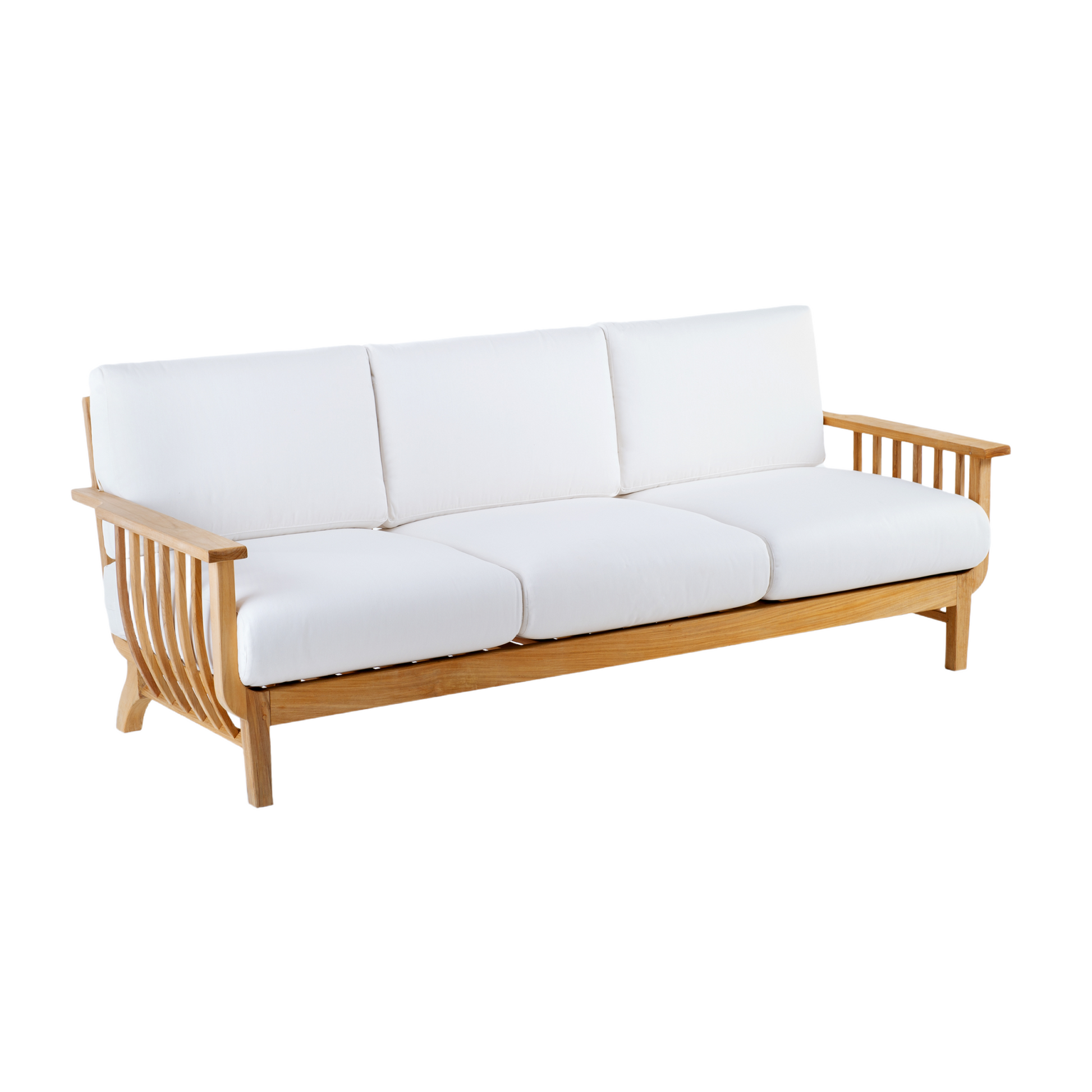 Teak 3-Seater Outdoor Sofa | Unopiu Chelsea | Italianfurniture.com