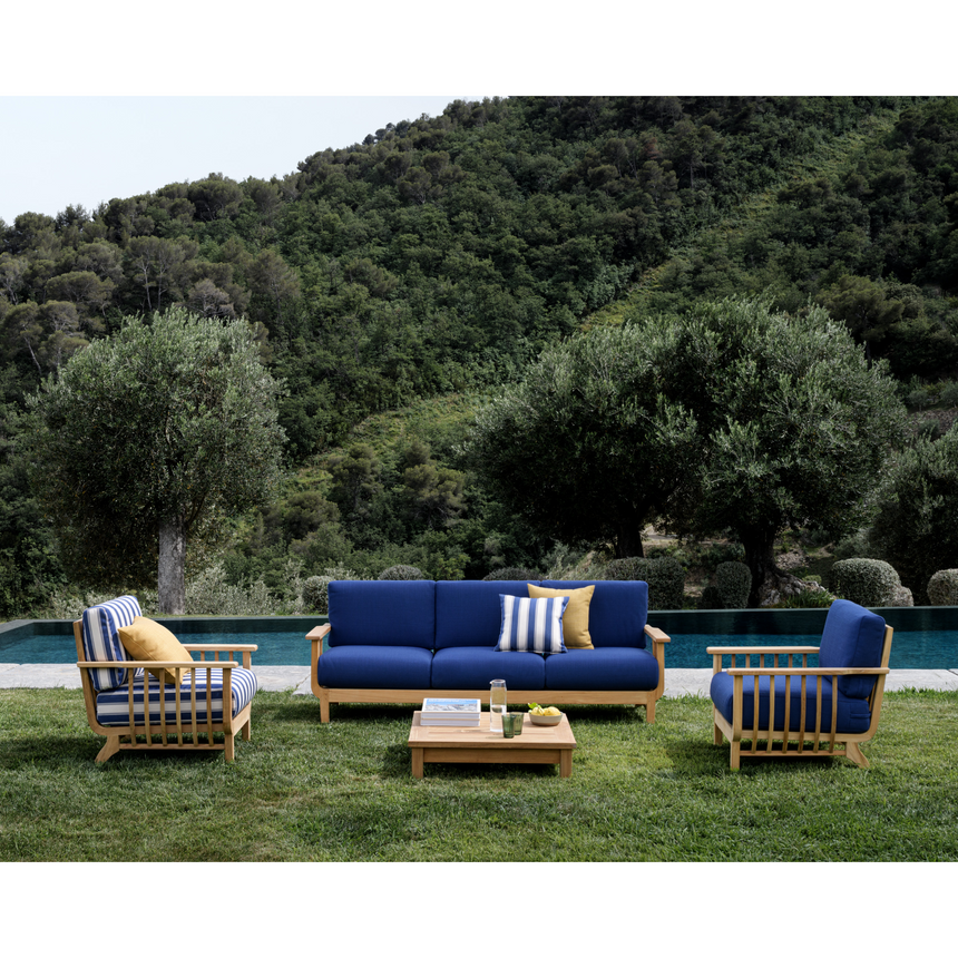 Teak 3-Seater Outdoor Sofa | Unopiu Chelsea | Italianfurniture.com