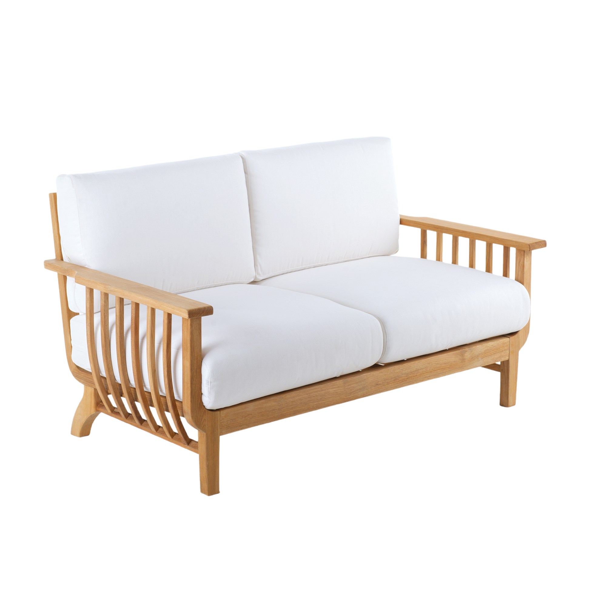 Teak 2-Seater Outdoor Sofa | Unopiu Chelsea | Italianfurniture.com