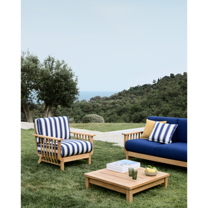 Teak Low Square Outdoor Coffee Table | Unopiu Chelsea | Italianfurniture.com