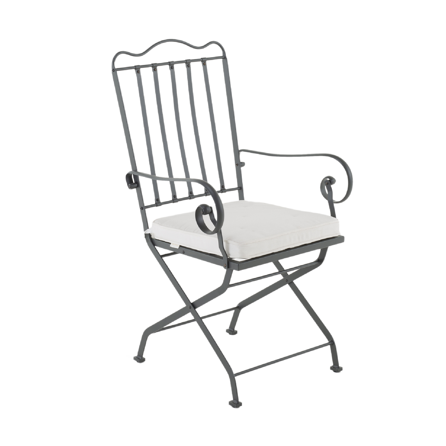 Iron Folding Outdoor Armchair | Unopiu Toscana | Italianfurniture.com