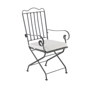 Iron Folding Outdoor Armchair | Unopiu Toscana | Italianfurniture.com