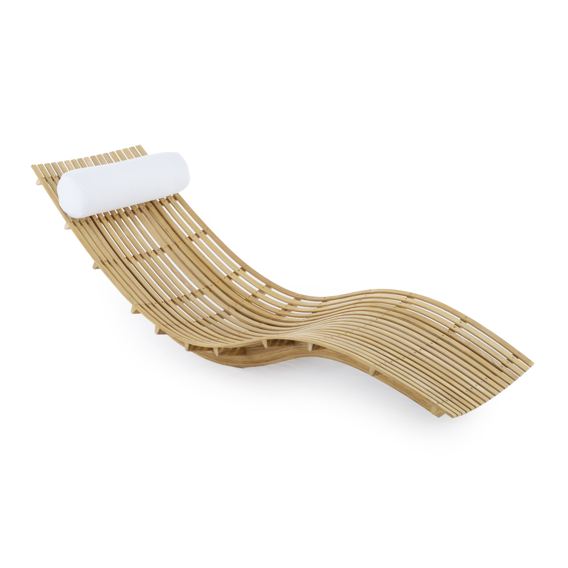 Stackable Teak Outdoor Chaise Lounge | Unopiu Swing | Italianfurniture.com