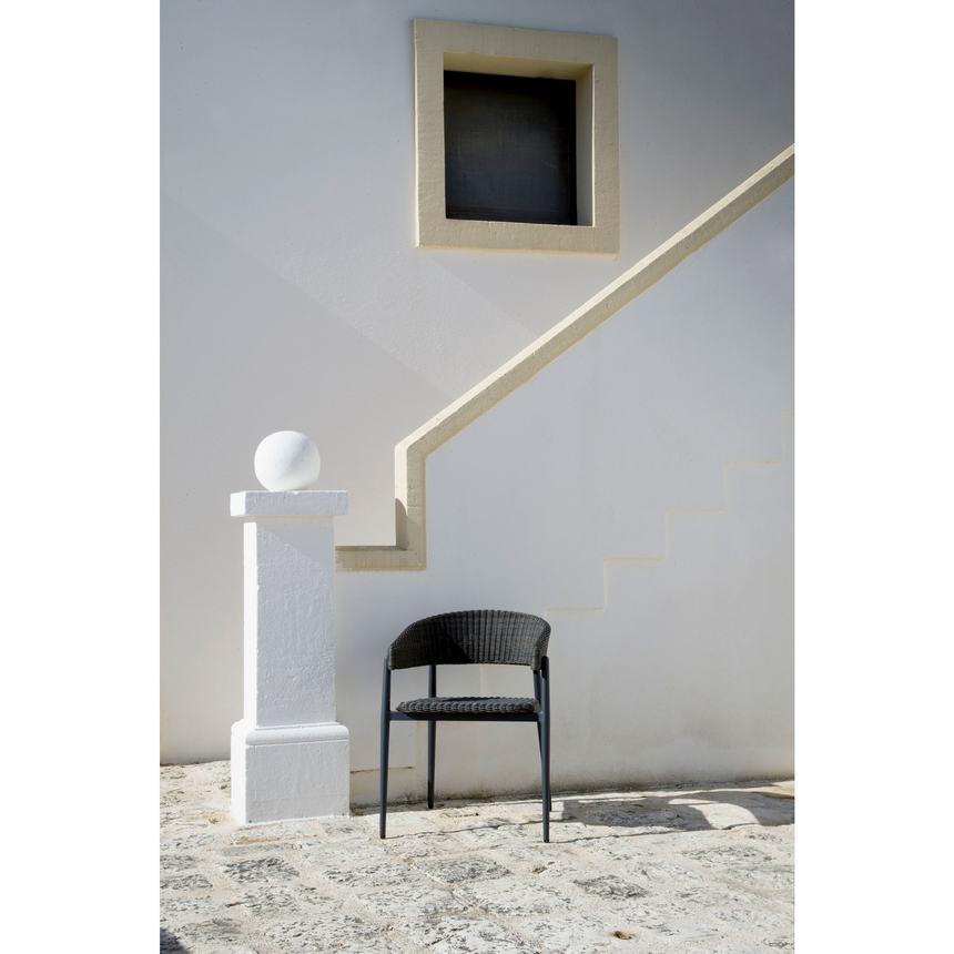 Brown Curved Outdoor Armchair | Unopiu Experience | Italianfurniture.com