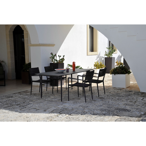 Rectangular Metal Outdoor Dining Table | Unopiu Experience | Italianfurniture.com