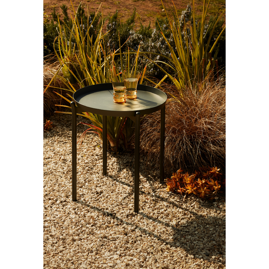 Round Tray Outdoor Coffee Table | Unopiu Fresbee | Italianfurniture.com