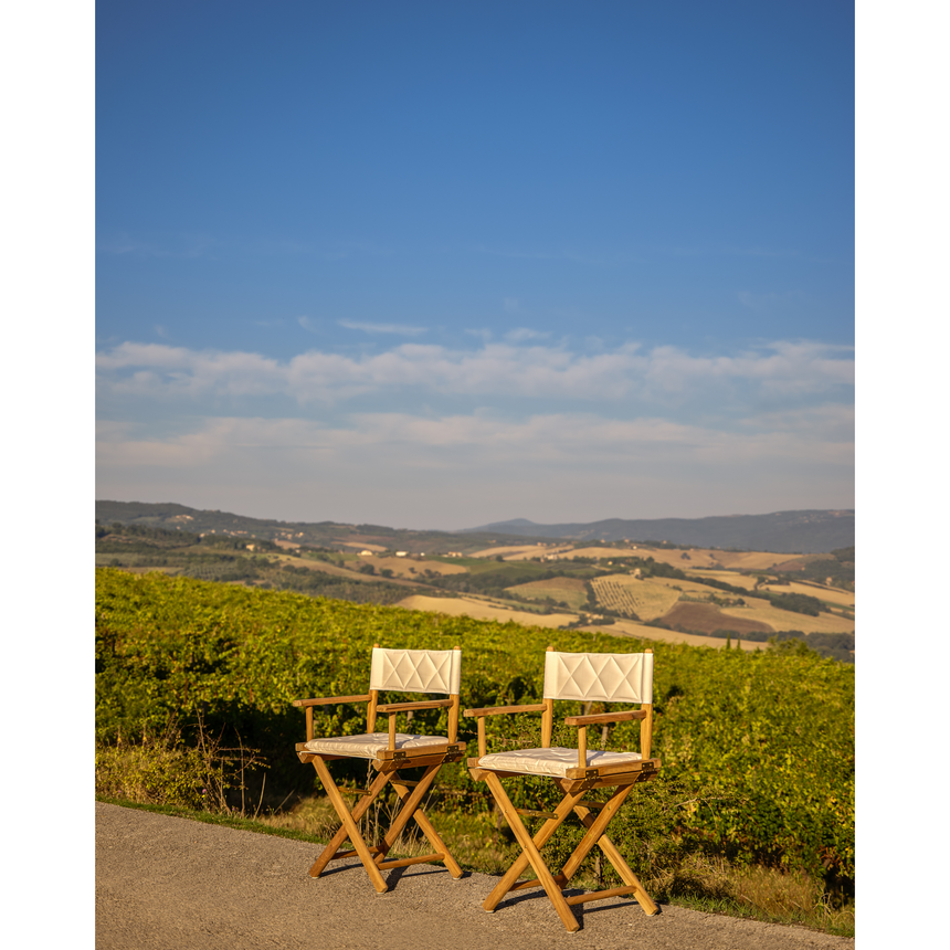 Teak Outdoor Director's Armchair | Unopiu Ginger | Italianfurniture.com