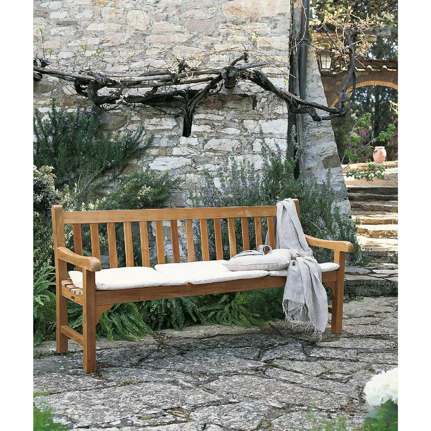 Slatted Teak Outdoor Sofa | Unopiu Chelsea | Italianfurniture.com