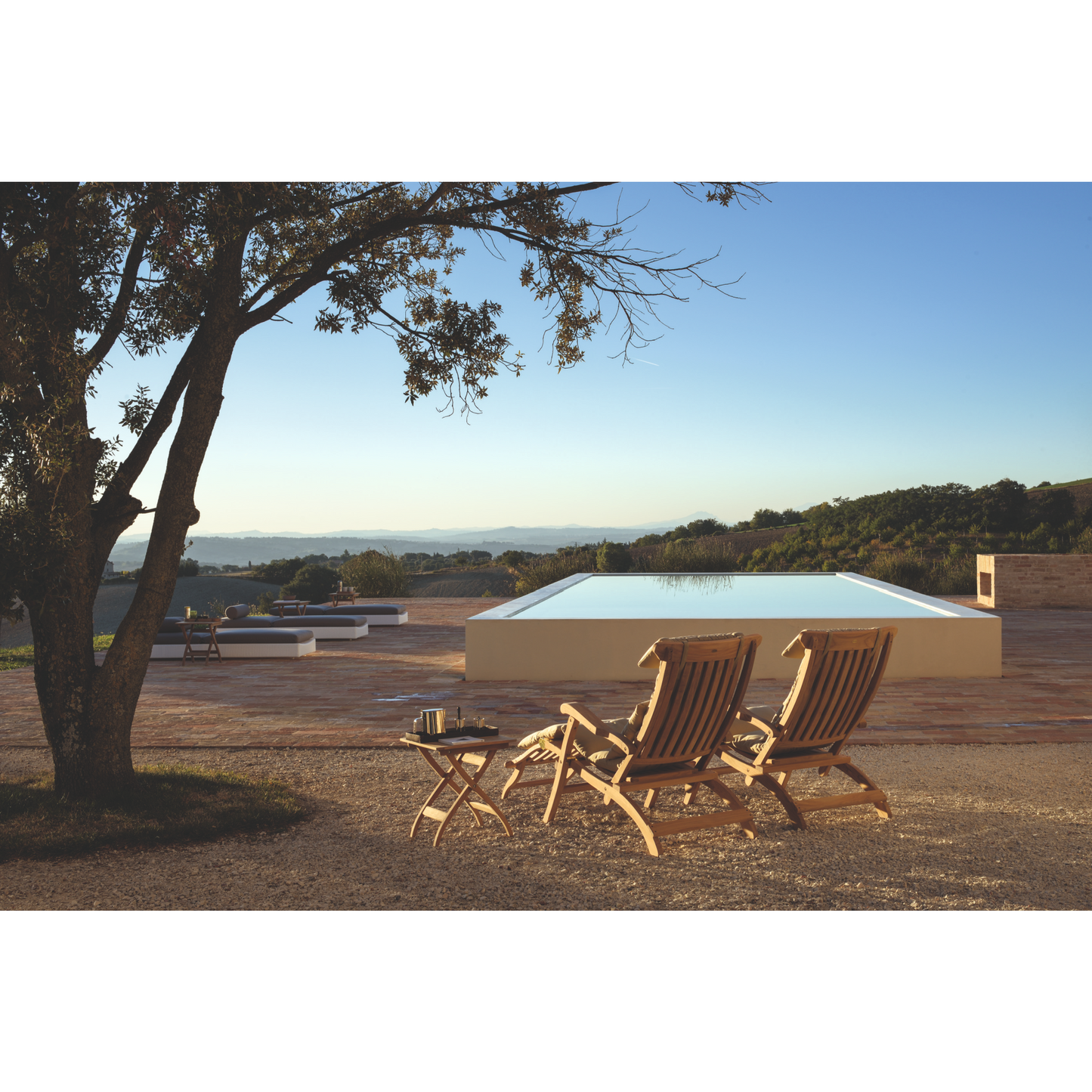 Folding Teak Outdoor Lounge Chair | Unopiu Titanic | Italianfurniture.com