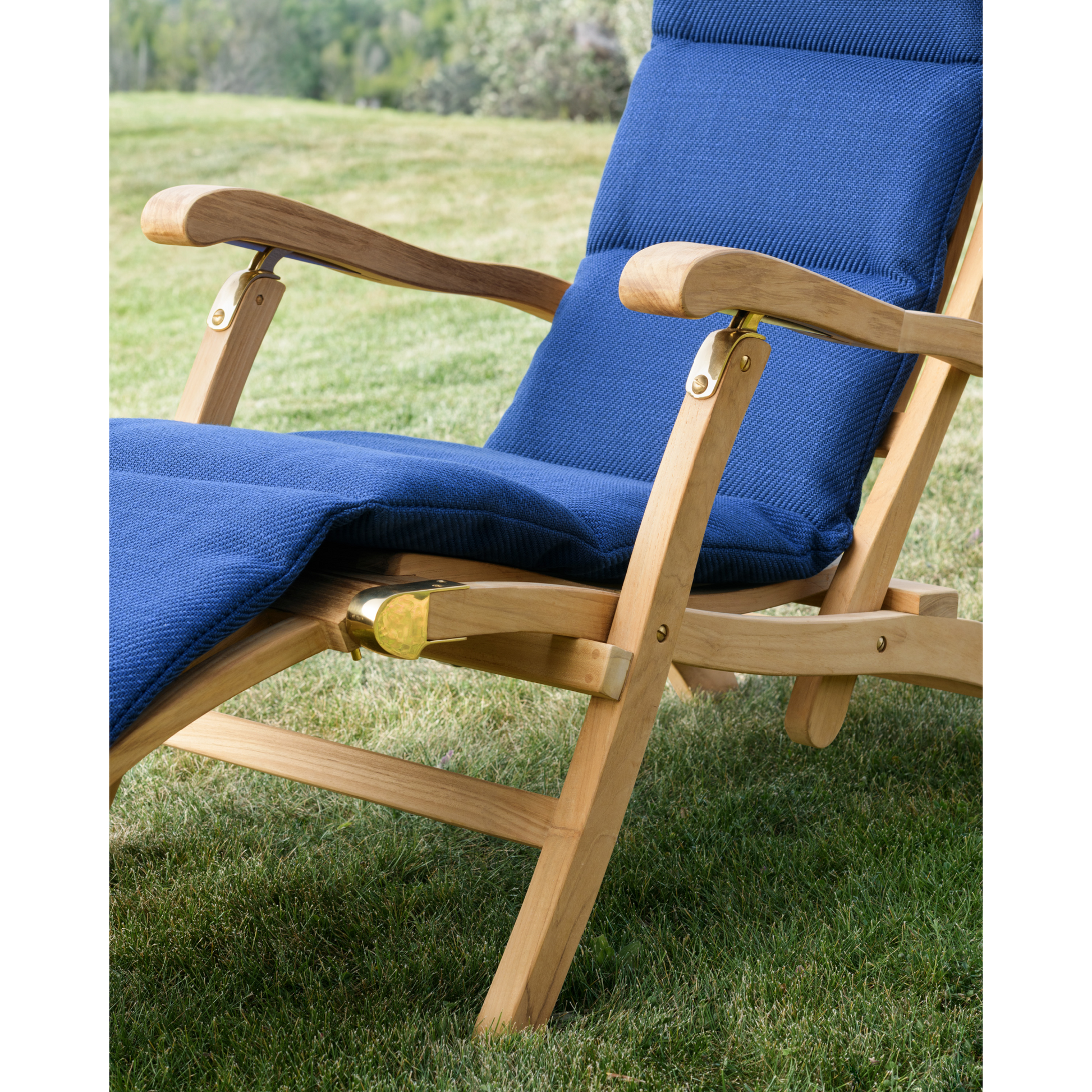 Folding Teak Outdoor Lounge Chair | Unopiu Titanic | Italianfurniture.com