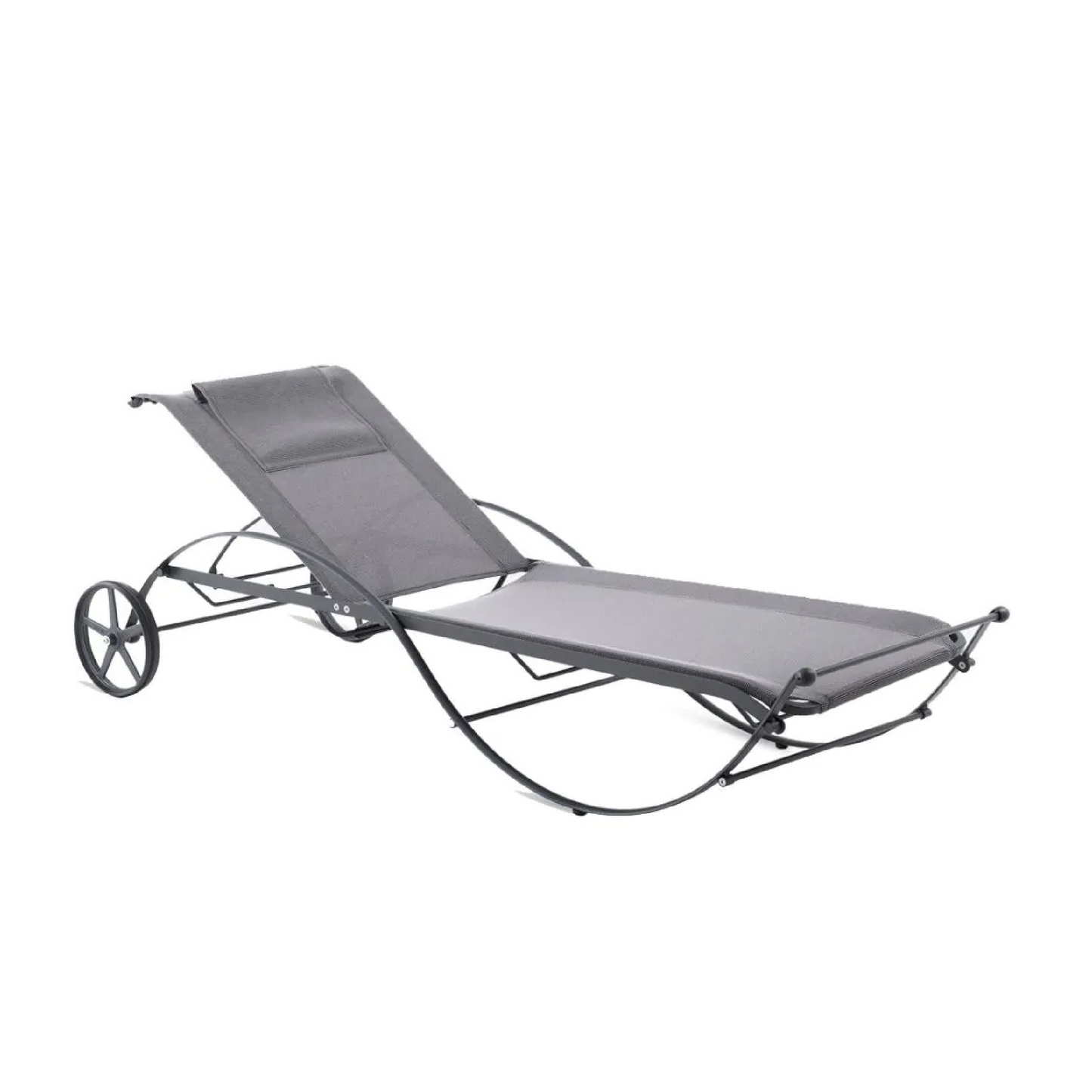 Brown Fabric Sun Lounger | Unopiu Aurora  | Italianfurniture.com