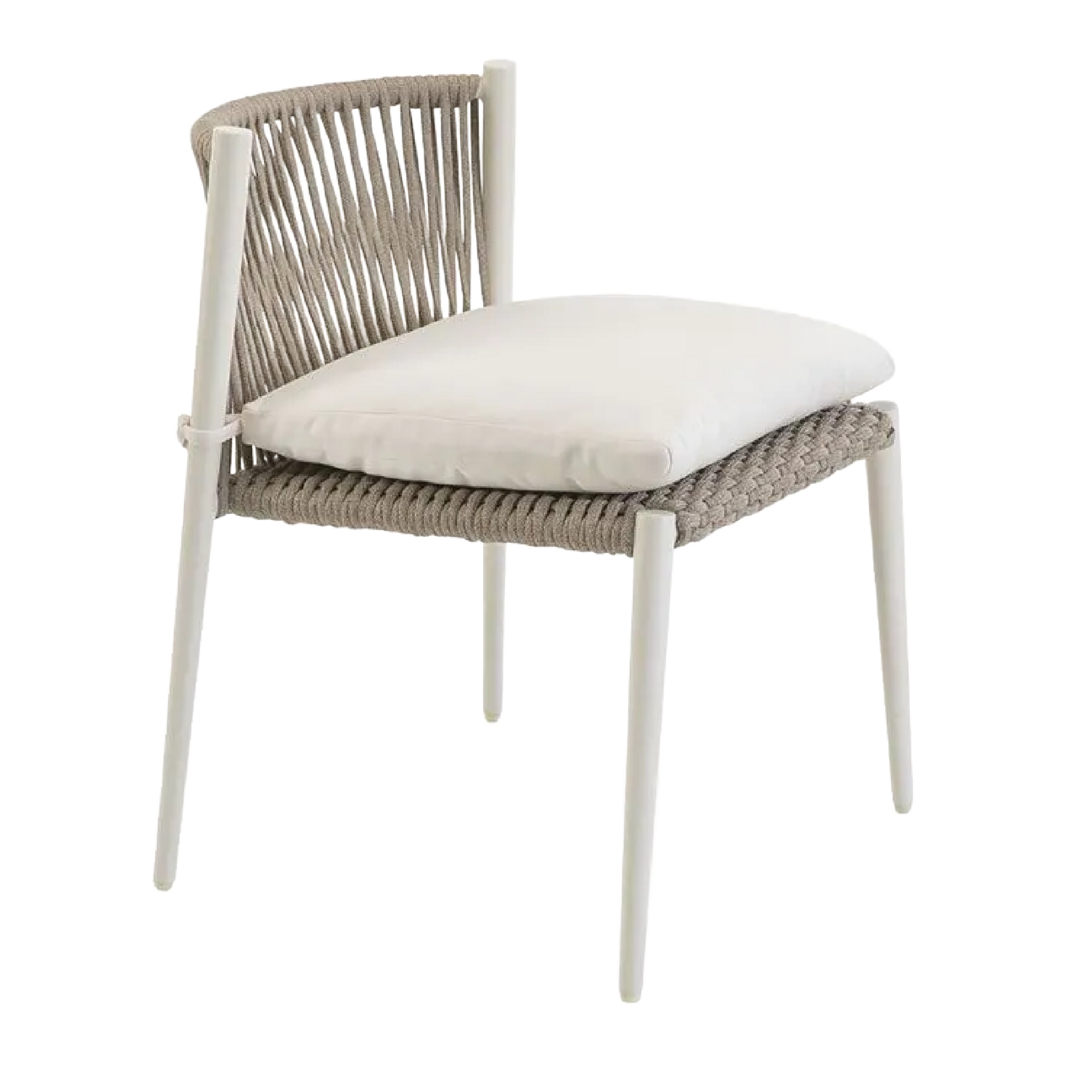 Woven Cord Outdoor Stackable Chair | Unopiu Luce | Italianfurniture.com