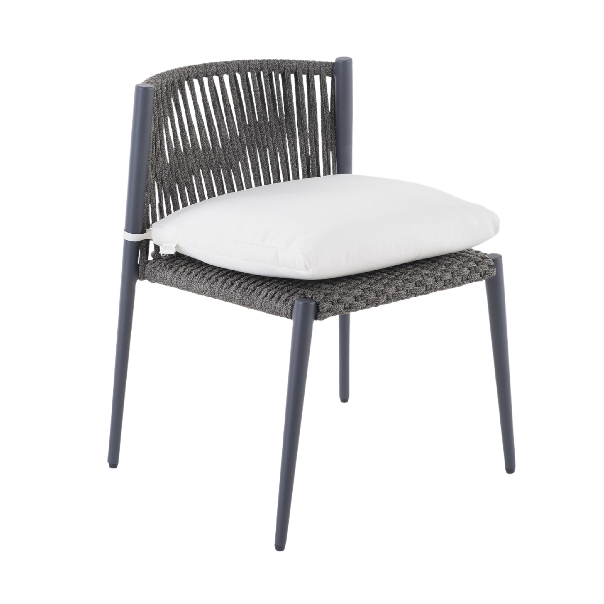 Woven Cord Outdoor Stackable Chair | Unopiu Luce | Italianfurniture.com