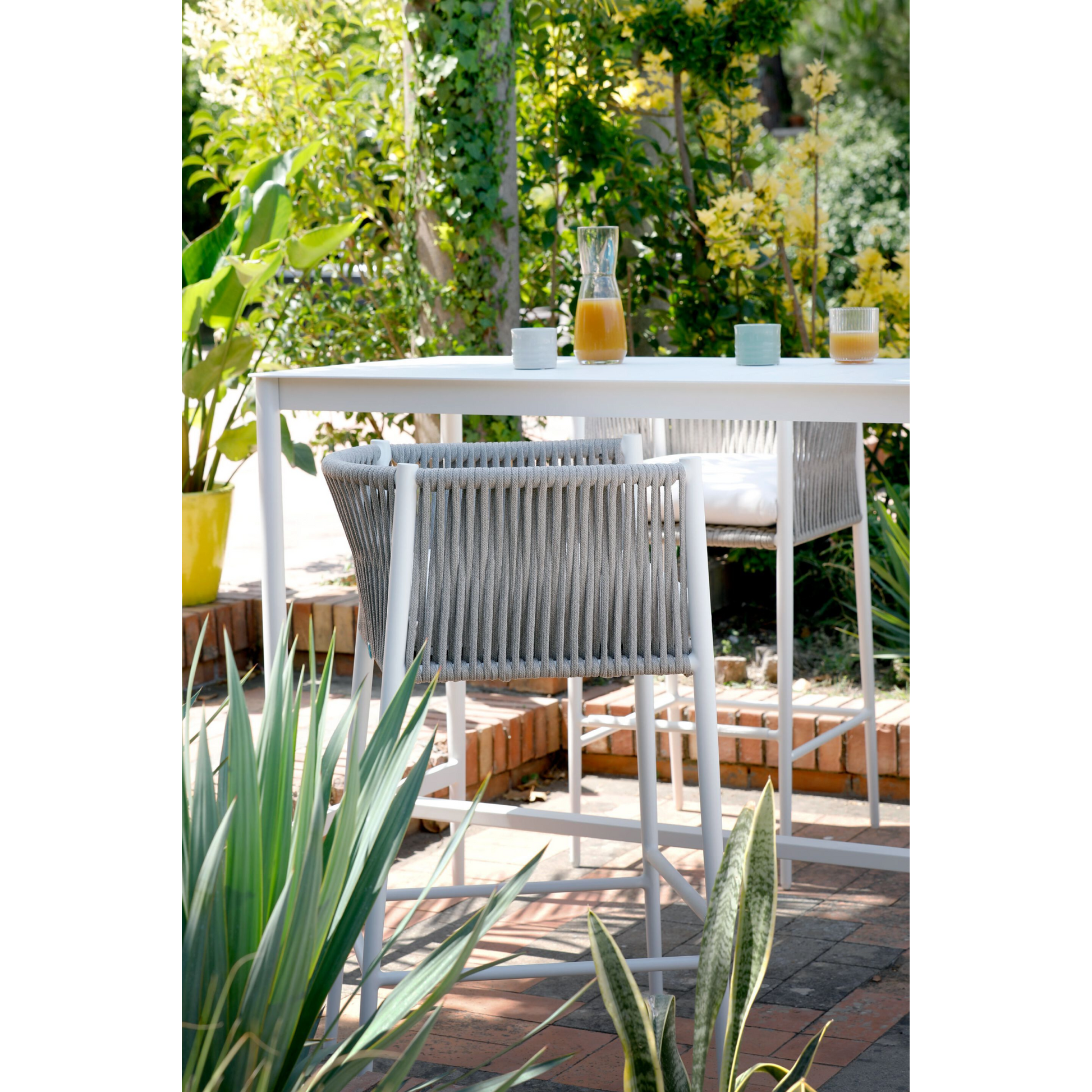 Aluminum Outdoor Counter Stool | Unopiu Luce | Italianfurniture.com