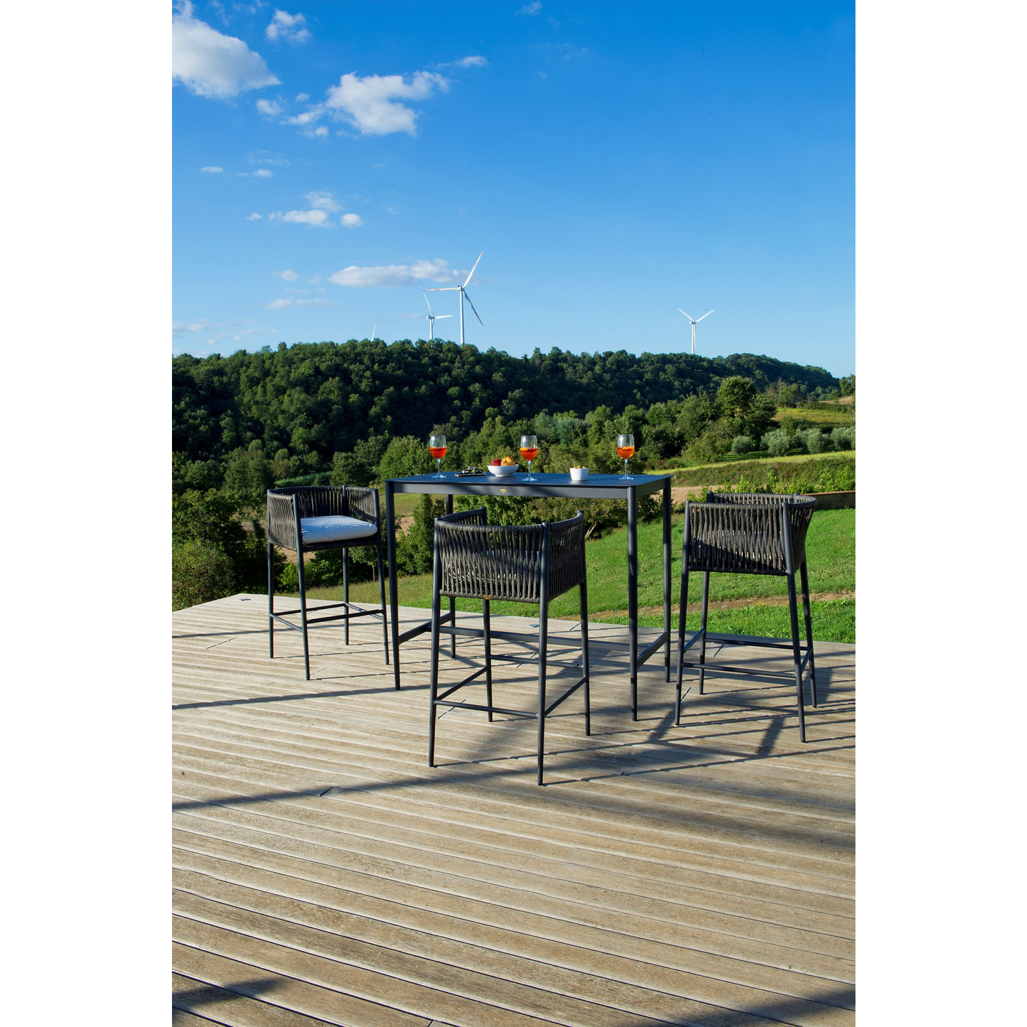 Aluminum Outdoor Counter Stool | Unopiu Luce | Italianfurniture.com