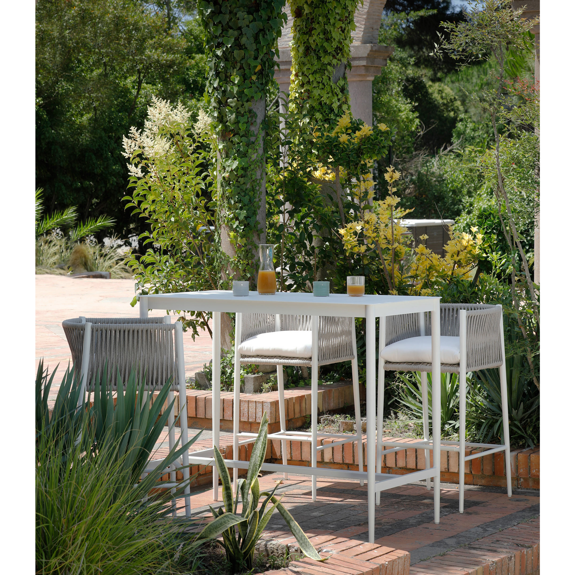 Rectangular Tall Outdoor Table | Unopiu Luce | Italianfurniture.com