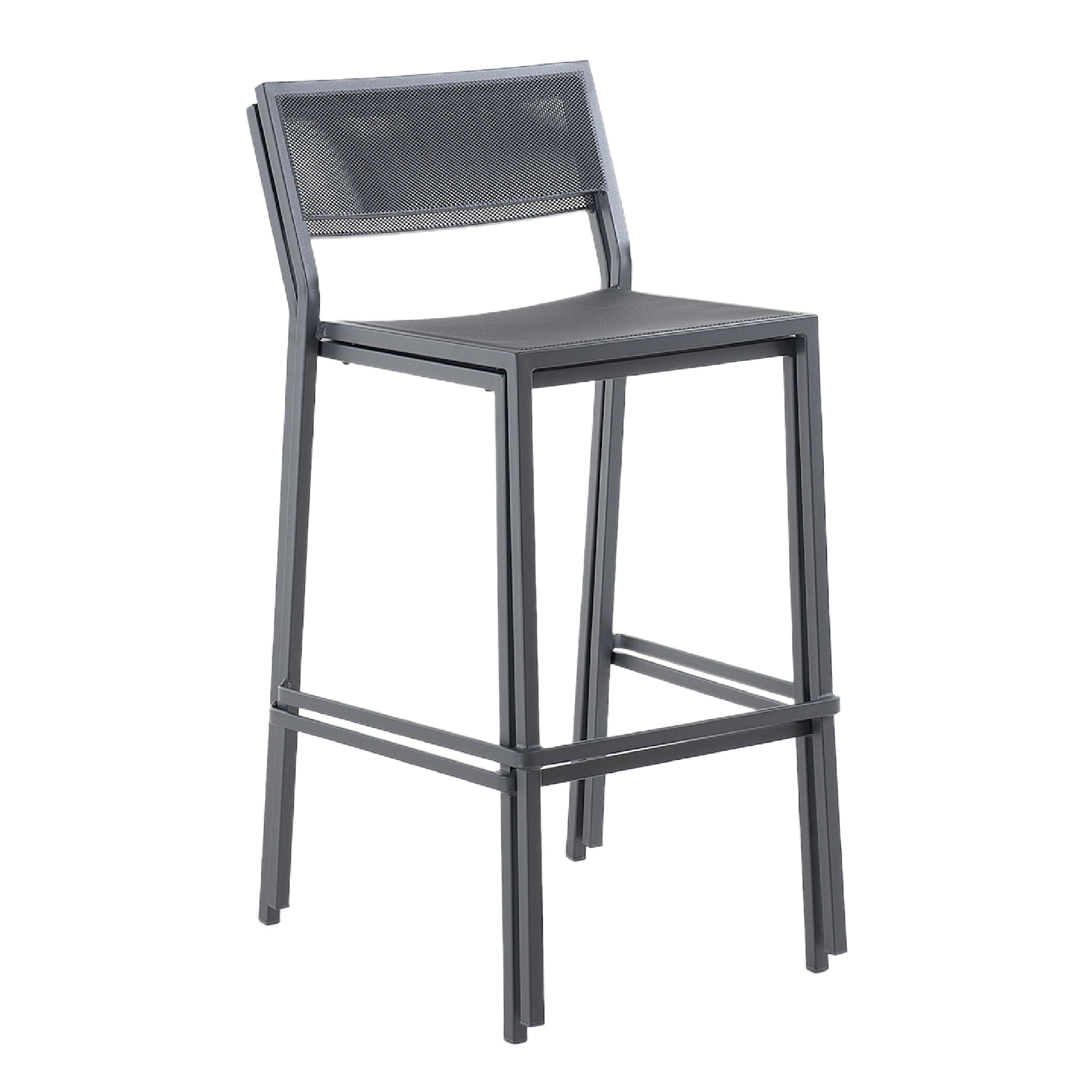 Stackable Iron Outdoor Counter Stool | Unopiu Conrad | Italianfurniture.com