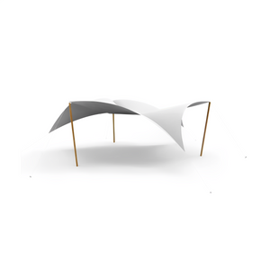 White Square Outdoor Shade Canopy | Unopiu Manta | Italianfurniture.com