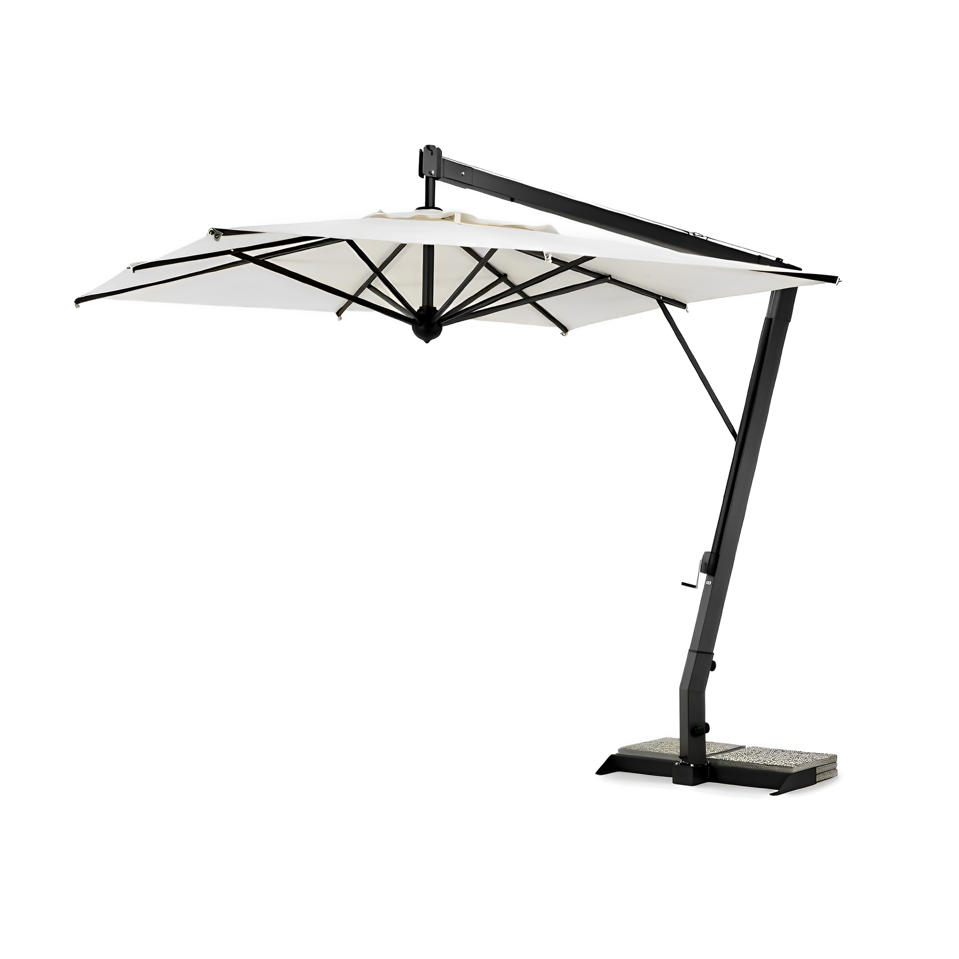 Aluminum Square Garden Umbrella | Unopiu Salento | Italianfurniture.com