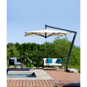 Aluminum Square Garden Umbrella | Unopiu Salento | Italianfurniture.com