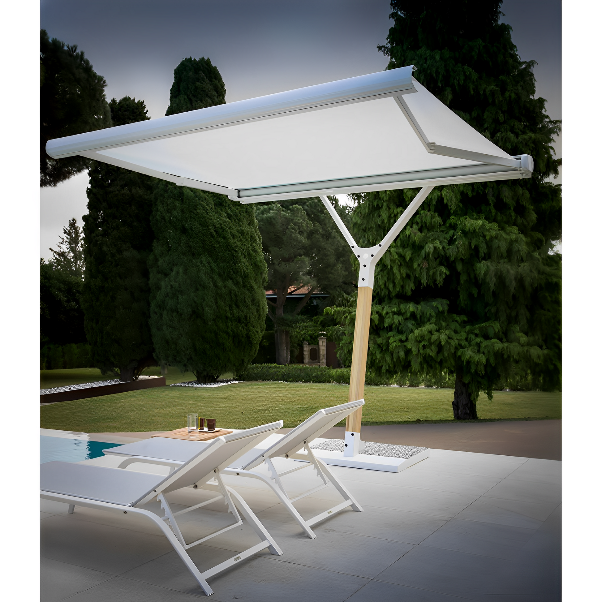 Adjustable Garden Umbrella | Unopiu Salento | Italianfurniture.com