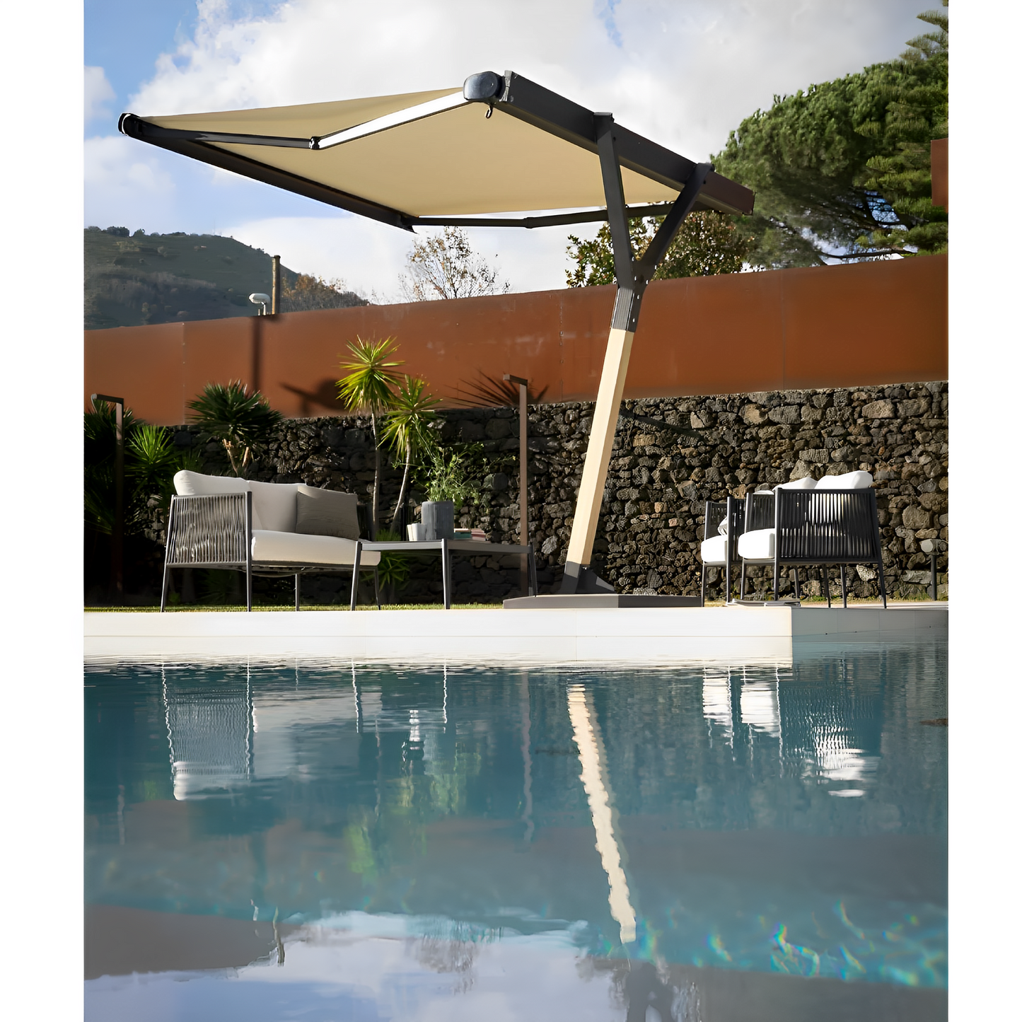 Adjustable Garden Umbrella | Unopiu Salento | Italianfurniture.com