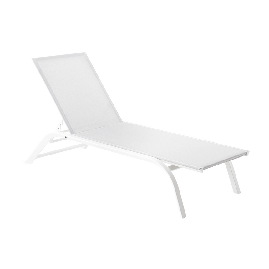 Aluminum Minimalist Sun Bed | Unopiu Panarea | Italianfurniture.com