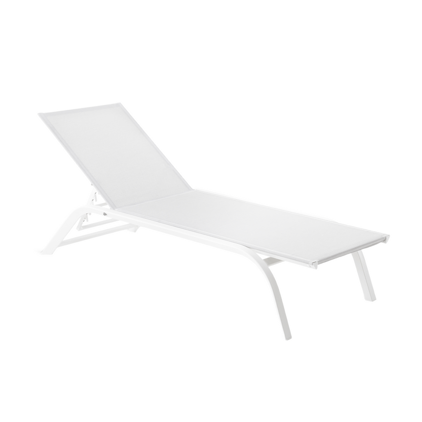 Aluminum Minimalist Sun Bed | Unopiu Panarea | Italianfurniture.com