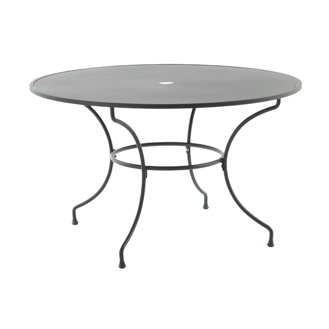 Black Round Outdoor Dining Table | Unopiu Toscana | Italianfurniture.com