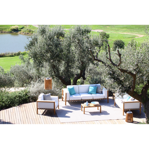 Outdoor Teak 2-Seater Sofa | Unopiu Pevero | Italianfurniture.com