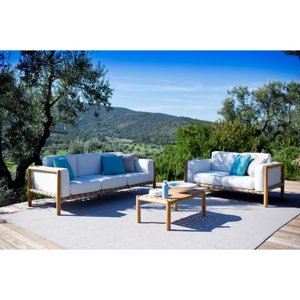 Outdoor Teak 2-Seater Sofa | Unopiu Pevero | Italianfurniture.com