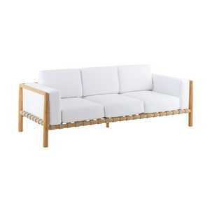 Outdoor Teak 3-Seater Sofa | Unopiu Pevero | Italianfurniture.com