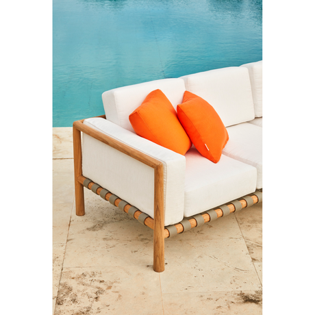 Outdoor Teak 3-Seater Sofa | Unopiu Pevero | Italianfurniture.com